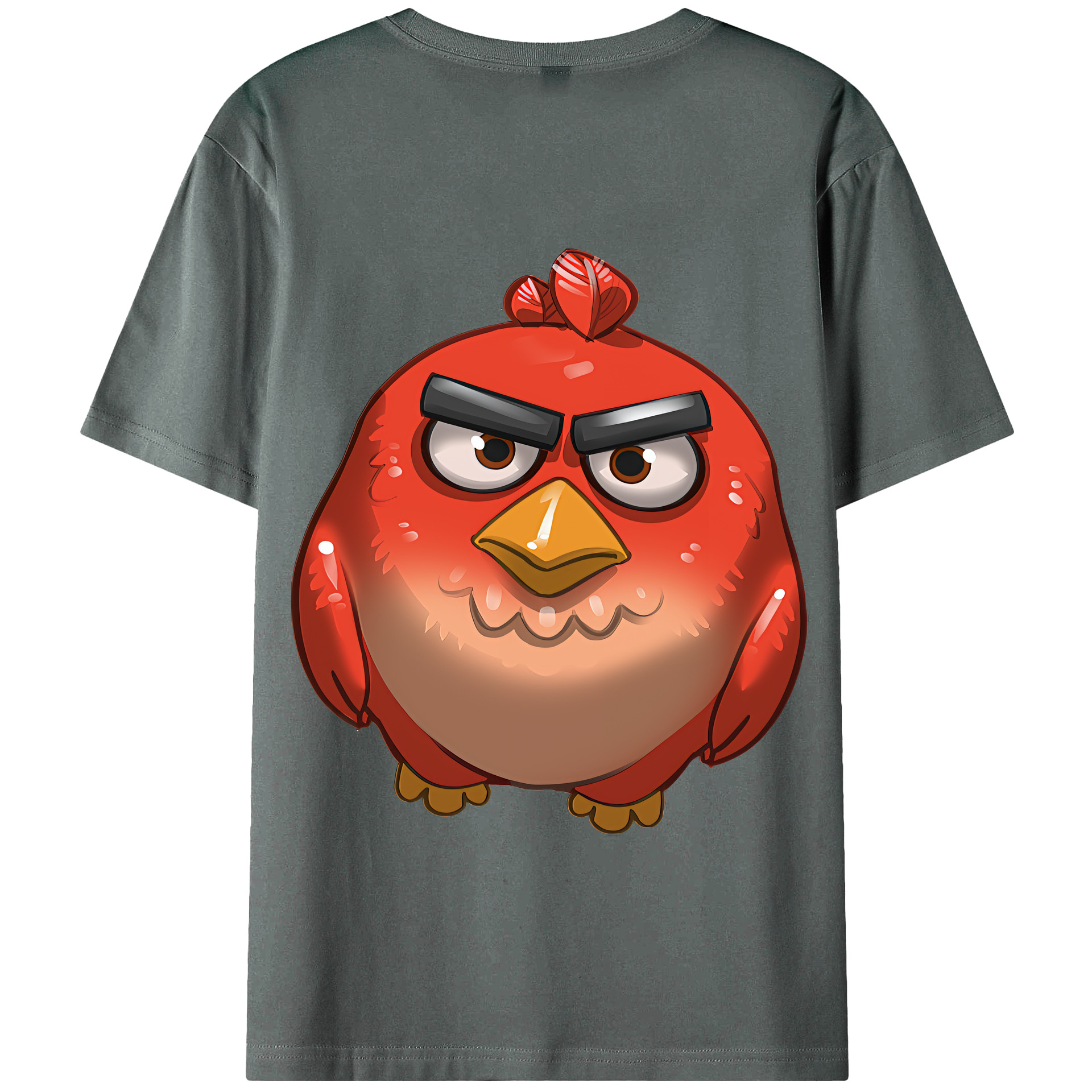 （画像用） Angry Birds アングリーバード 綿100％半袖Tシャツ（背面プリント）